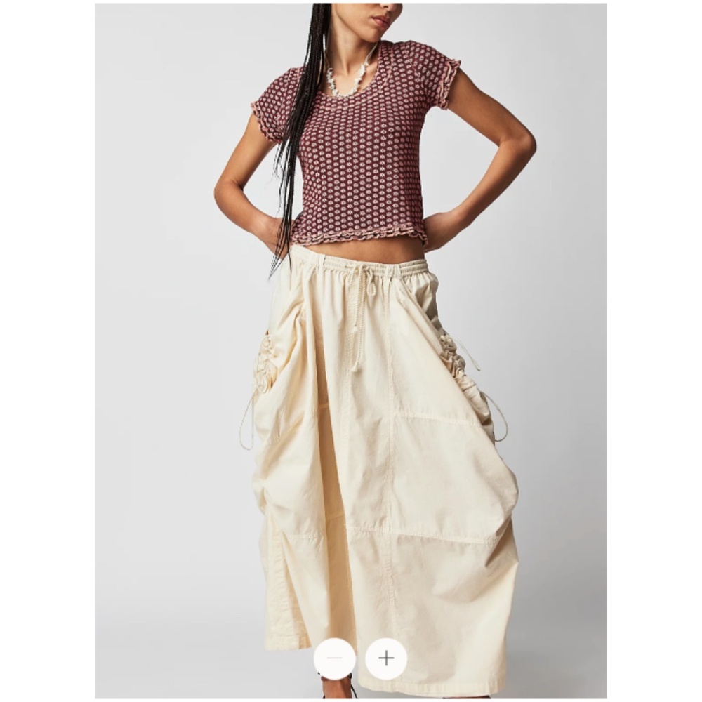 New FREE PEOPLE Garner Tee